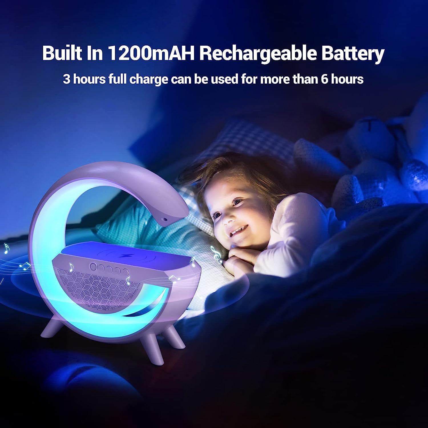 LED lamp with music speaker and wireless charging LED lamp with music speaker and wireless charging